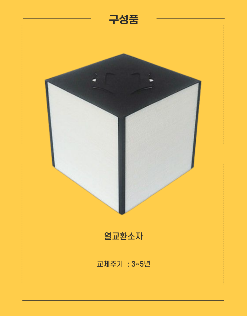 에어패스 AP-B0150PM 열교환소자 아파트 전열교환기필터 전열소자 판매처 상세 정보 이미지 1