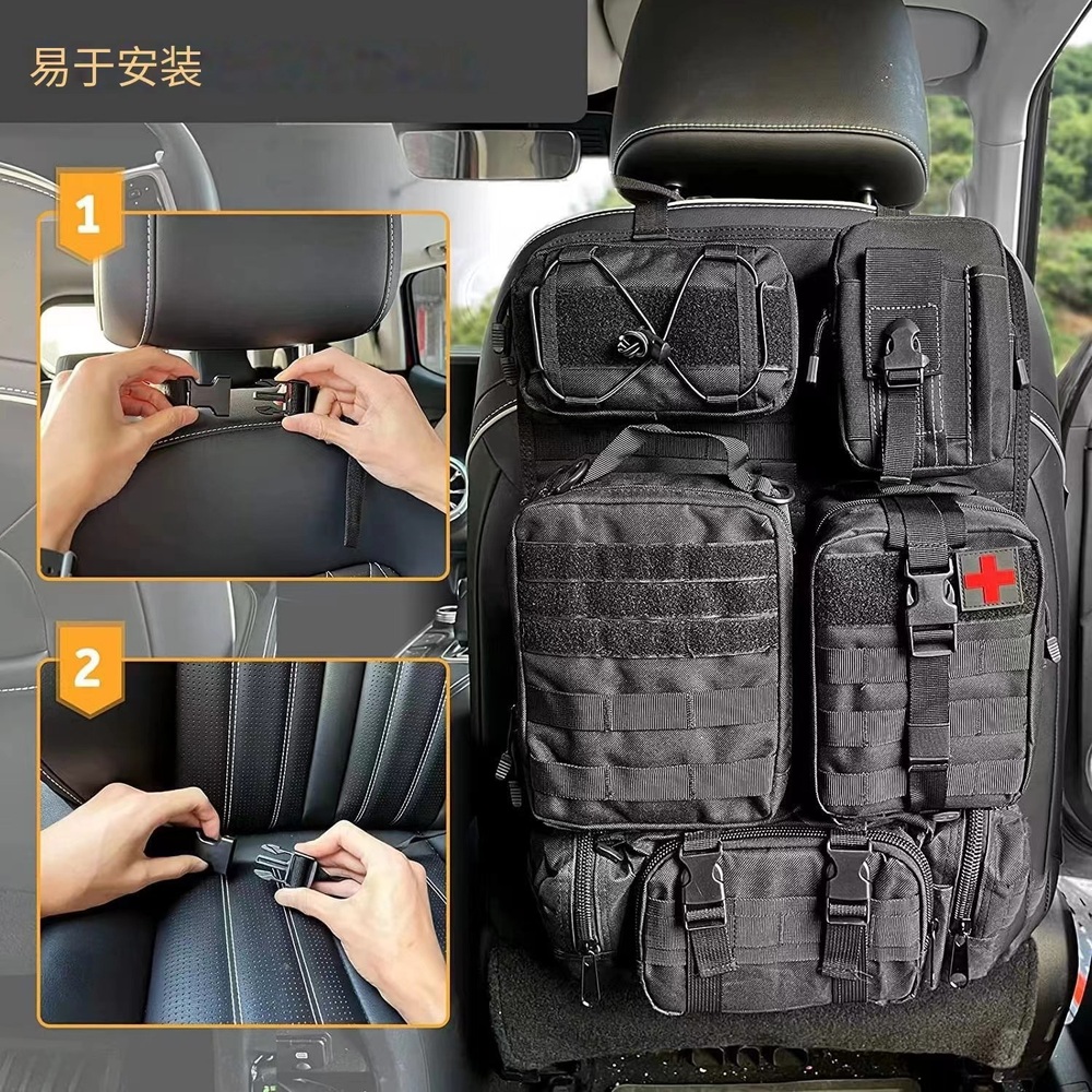 Molle 대용량 자동차 뒷좌석 멀티포켓 보관 거치대 소켓 - 상세 이미지 4
