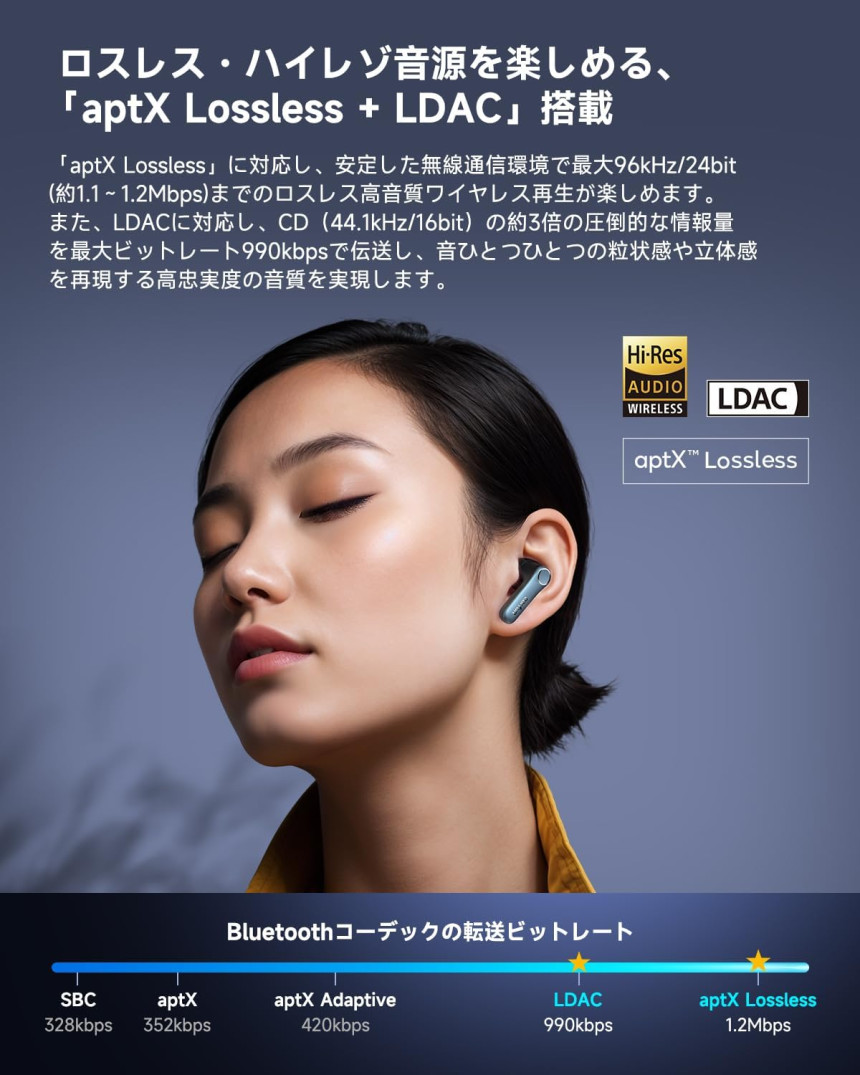 이어펀 EarFun Air Pro 4 에어프로4 블루투스 무선 이어폰 QCC3091 블랙 - 상세 이미지 4