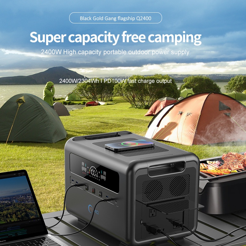 태양열 충전 캠핑 다양도 파워뱅크 2400w Outdoor Portable power station - 상세 이미지 3
