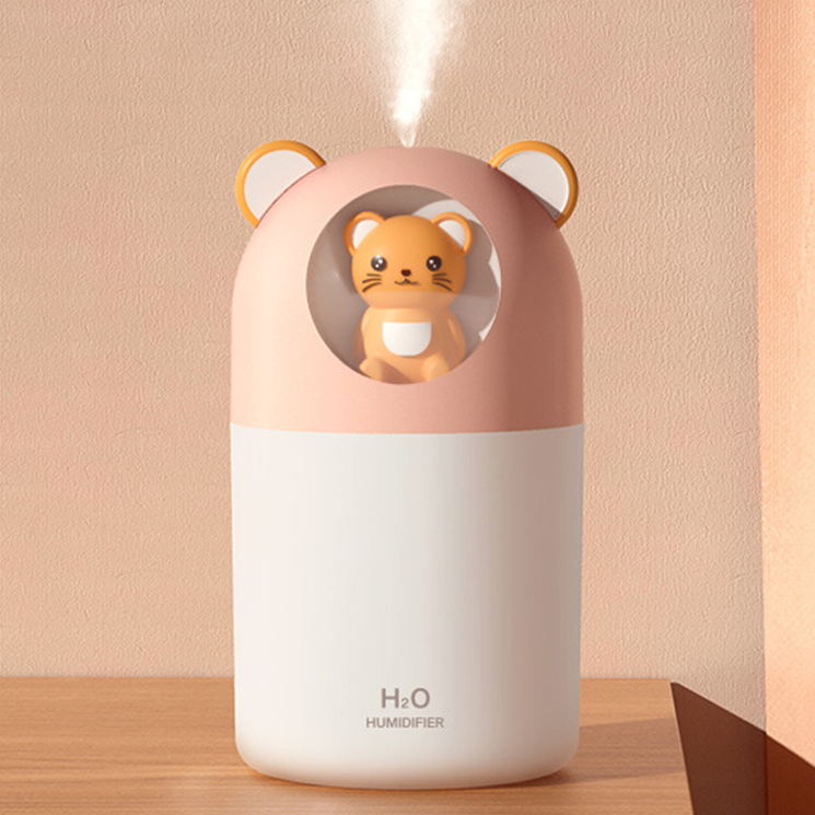 귀여운 캐릭터 USB 휴대용 무드등가습기 사무실 책상 소형 탁상용미니가습기 저소음 무소음 - 상세 이미지 3