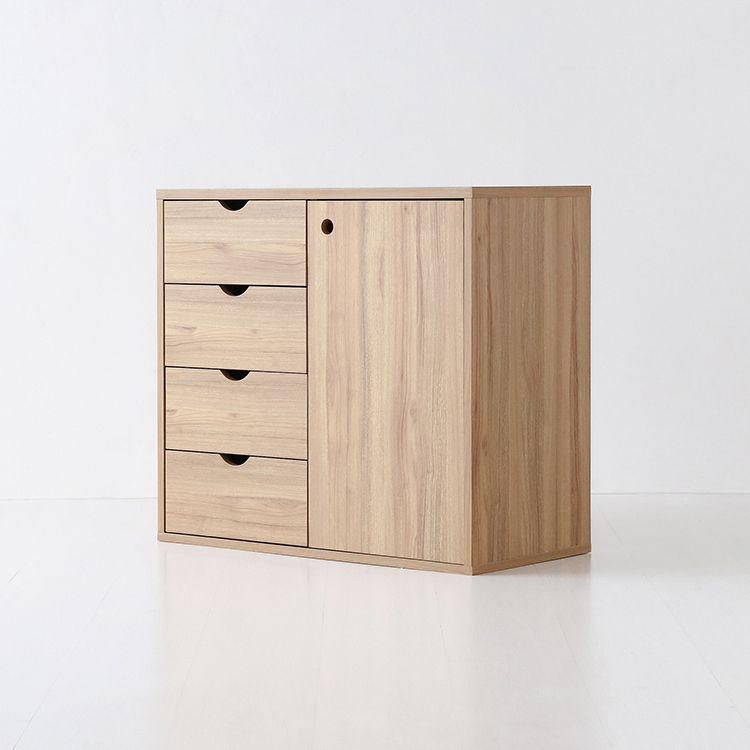 숄리드 1문4서랍 수납장 CHM7280 800x390x719mm, 4단, 캄포어베니어 9097.0106 - 상세 이미지 2