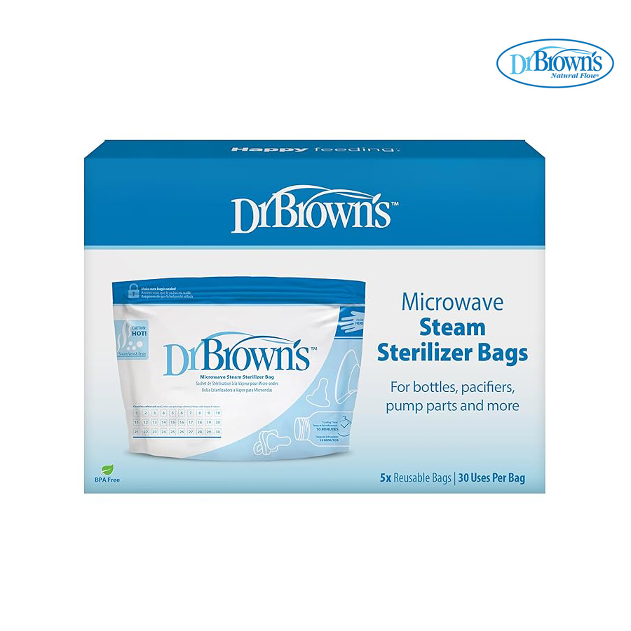 닥터브라운 전자레인지 스팀백 소독백 5개입