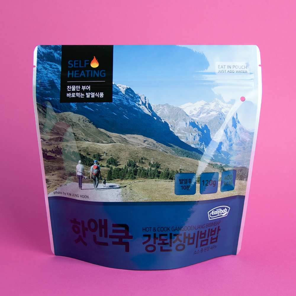 핫앤쿡 비빔밥 4개 랜덤 세트 비화식 발열도시락 전투식량 등산도시락 간편식 이미지 4