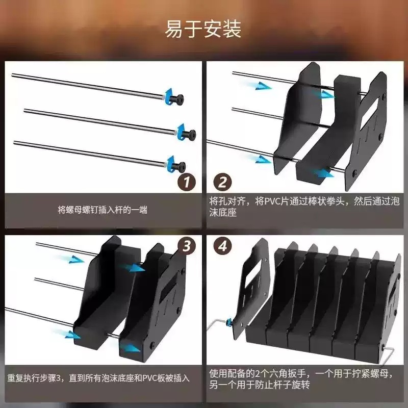 권총거치대 건스탠드 받침대 보관 비비탄총 보관함 핸드건 진열대 보관대 스탠드 - 상세 이미지 4