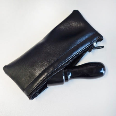 인조가죽 도장 파우치 지갑 도장집