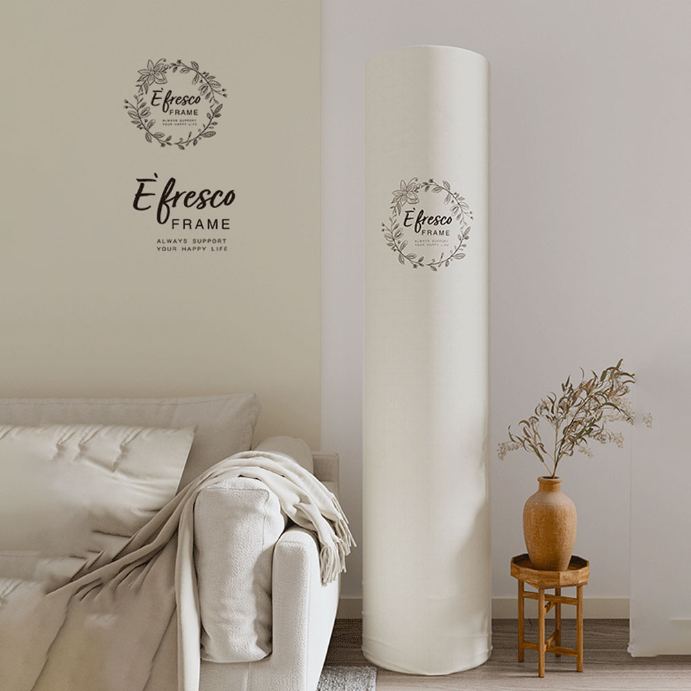 블루U 투인원 에어컨커버세트 벽걸이+스탠드형 먼지차단 삼성무풍 엘지휘센 옐로우베이지