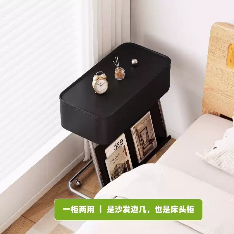 콘센트협탁 서랍 침대 틈새협탁 수납장 테이블 미니 좁은 거실 침실 침대옆선반 - 상세 이미지 3