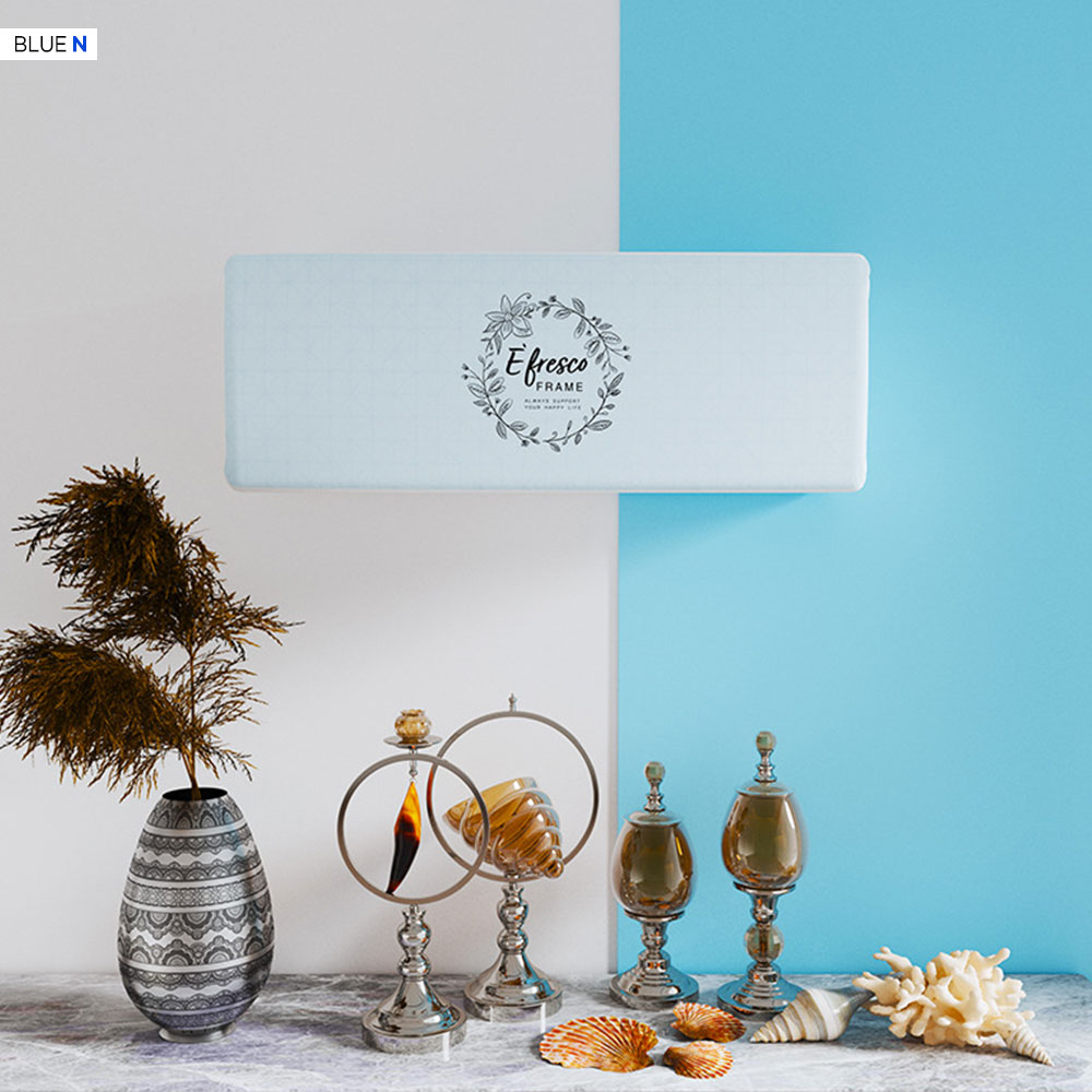 블루U 투인원 에어컨커버세트 벽걸이+스탠드형 먼지차단 삼성무풍 엘지휘센 옐로우베이지