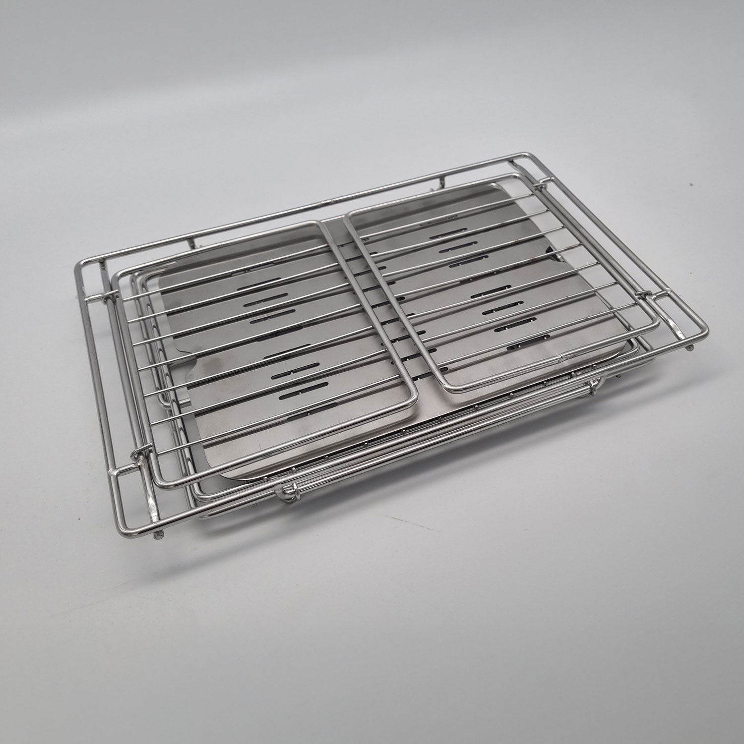 캠핑 304스텐 와이어 바구니 스노우피크 호환 IGT 폴딩 바스켓