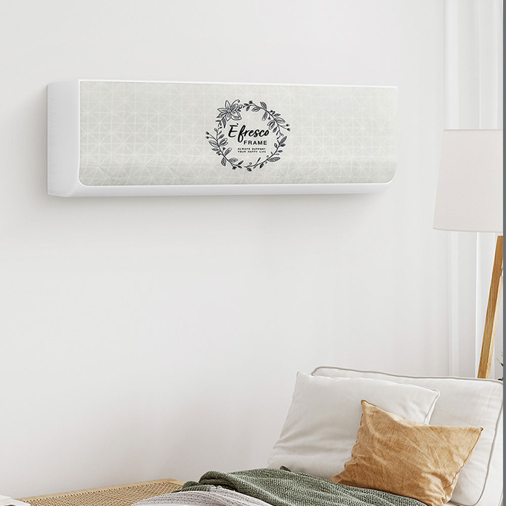 블루U 투인원 에어컨커버세트 벽걸이+스탠드형 먼지차단 삼성무풍 엘지휘센 옐로우베이지