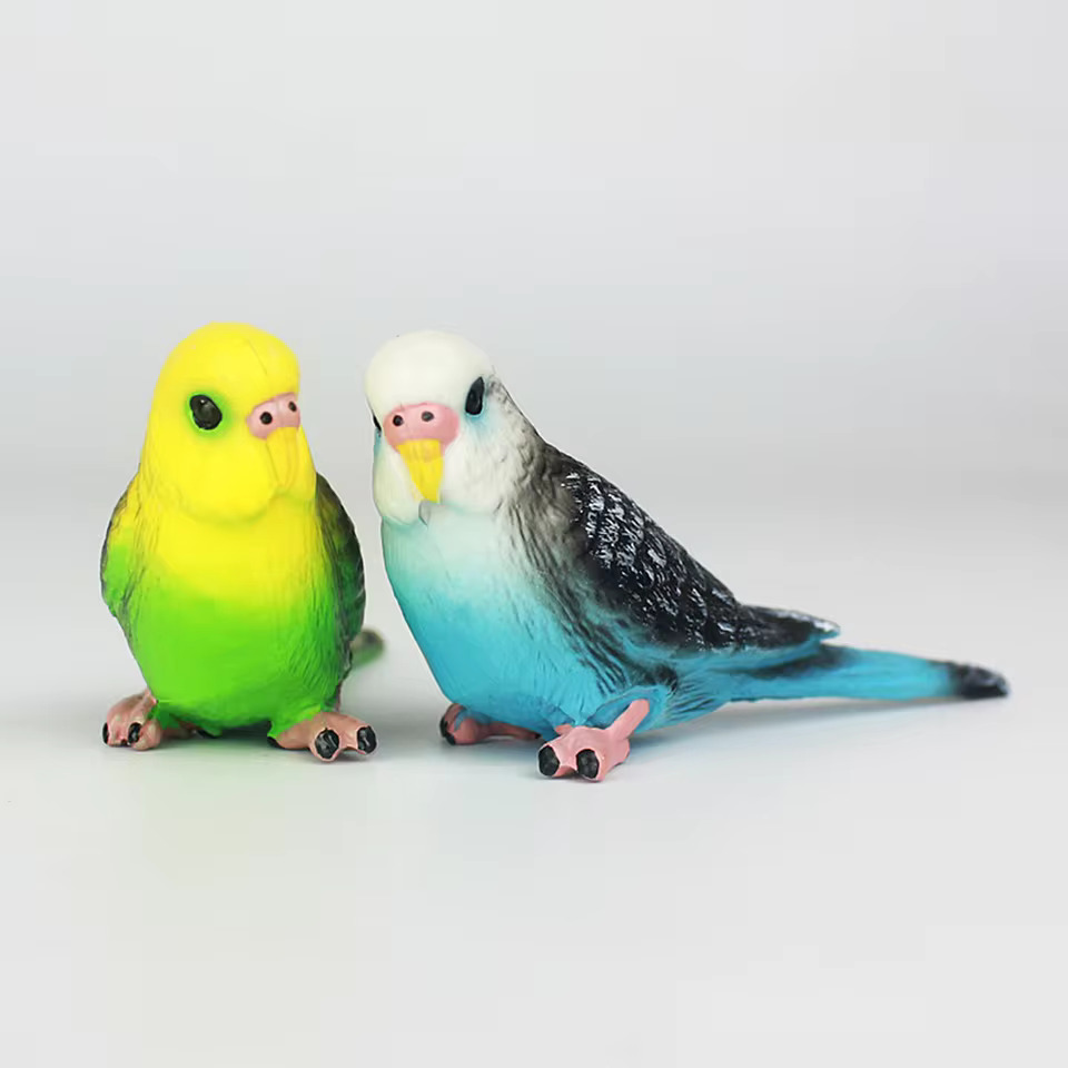 블루 록 요이치 메구루 이토시 가챠 피규어 키링 굿즈 사실적인 앵무새 모형 새 어린이 장난감 미니 그린 및 작고 창의적인 데스크탑 장식품 2 개... 