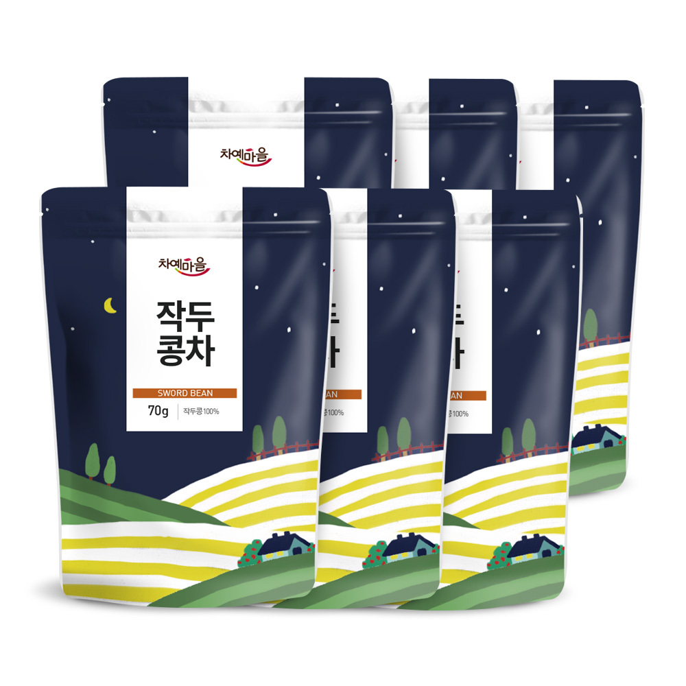차예마을 국내산 작두콩차 70g, 6개 - 상품 이미지
