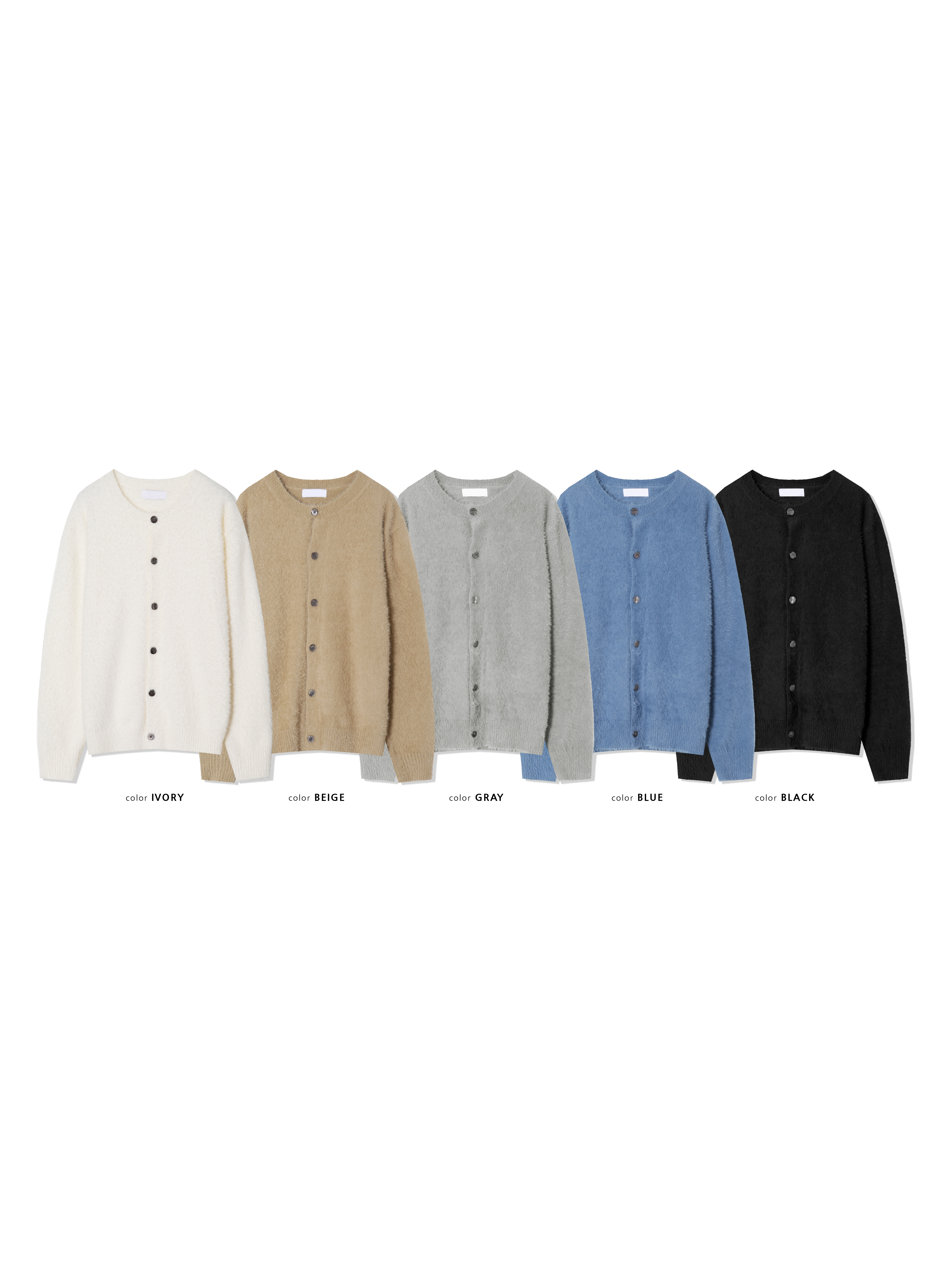 도톰 앙고라 라운드 니트 가디건 5color 상세 이미지 23