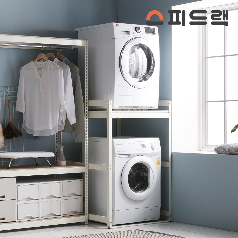 스피드랙 신형 건조기 세탁기 2단 선반 설치 앵글 - 상세 이미지 3