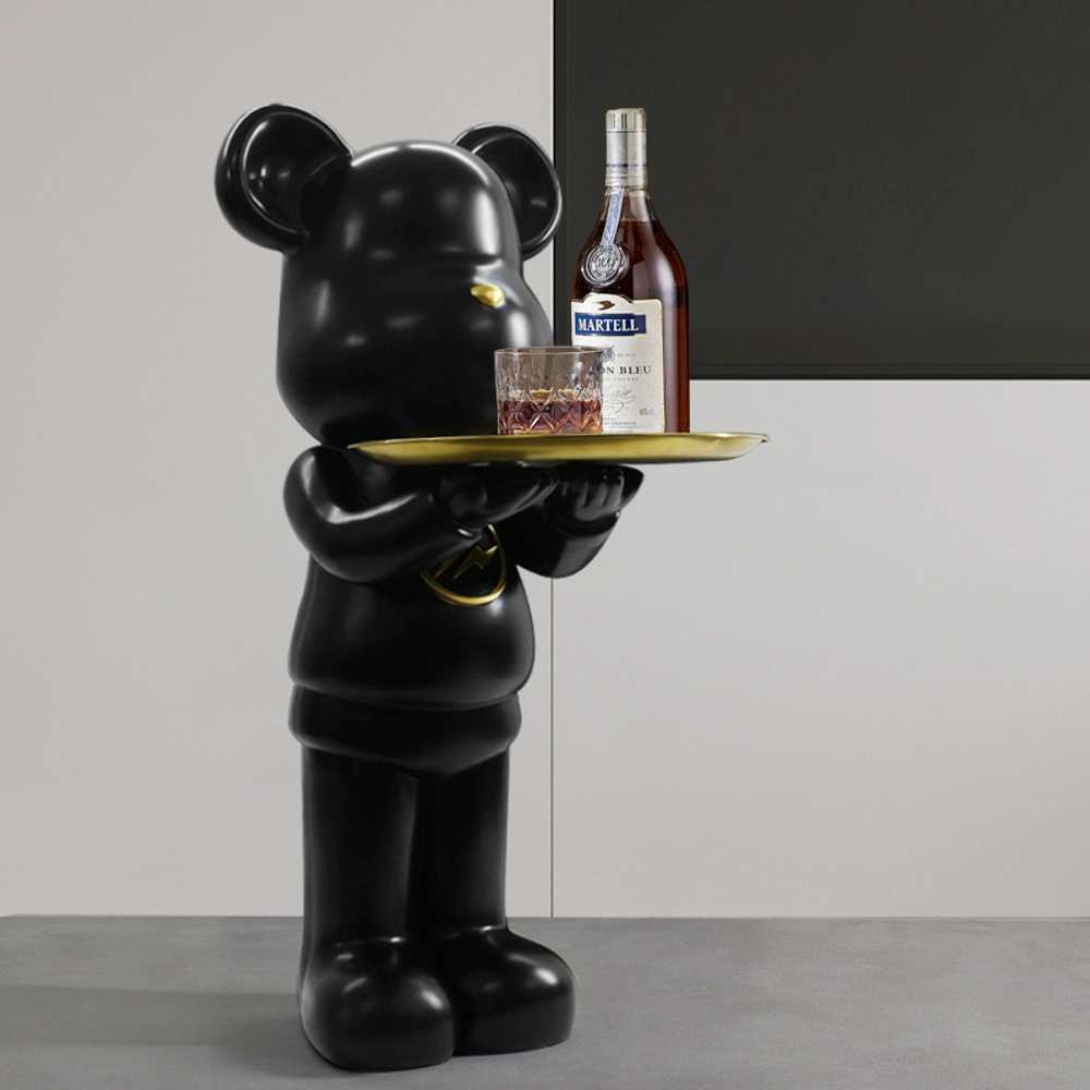 곰돌이 사이드 테이블 인테리어 캐릭터 보조 피규어 68cm - 상세 이미지 4