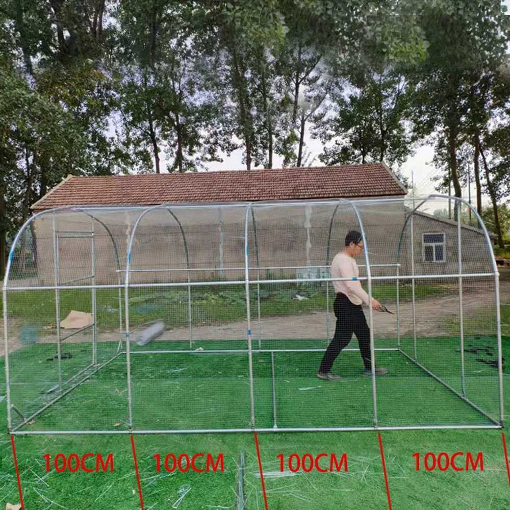 조립식 닭장 그물망 철장 야외 사육장 조류 키우기 2x2x2m - 상세 이미지 3