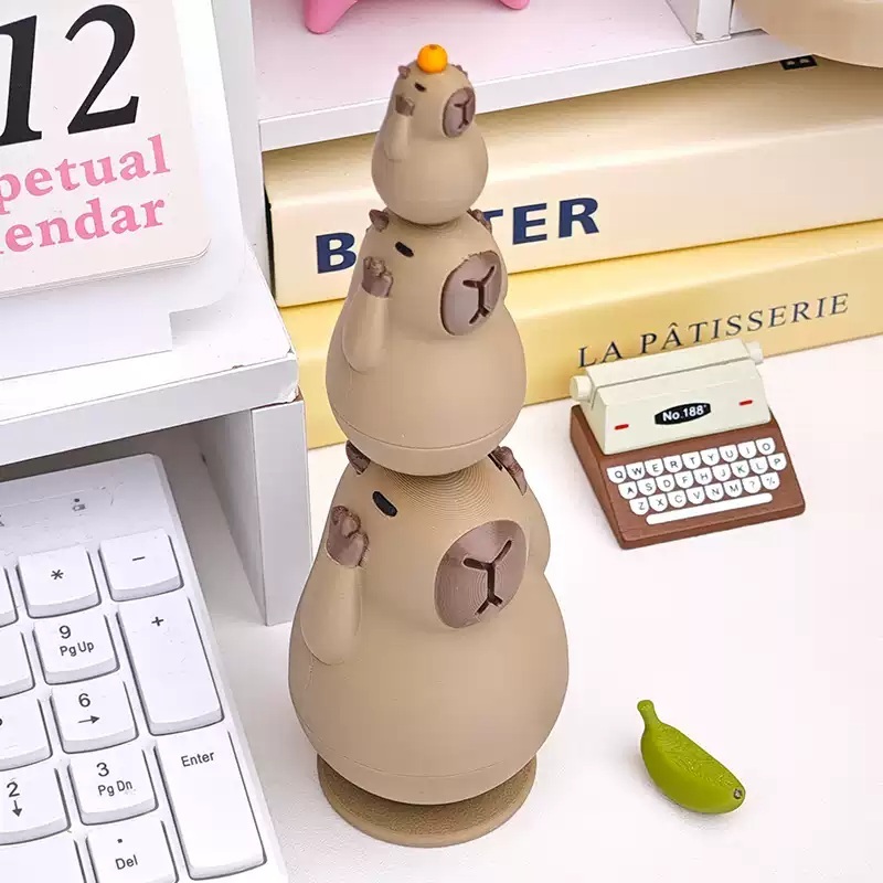 카피바라 장난감 선물 장식품 귀여운 미니어처 마트료시카 피규어 장식 - 상세 이미지 5