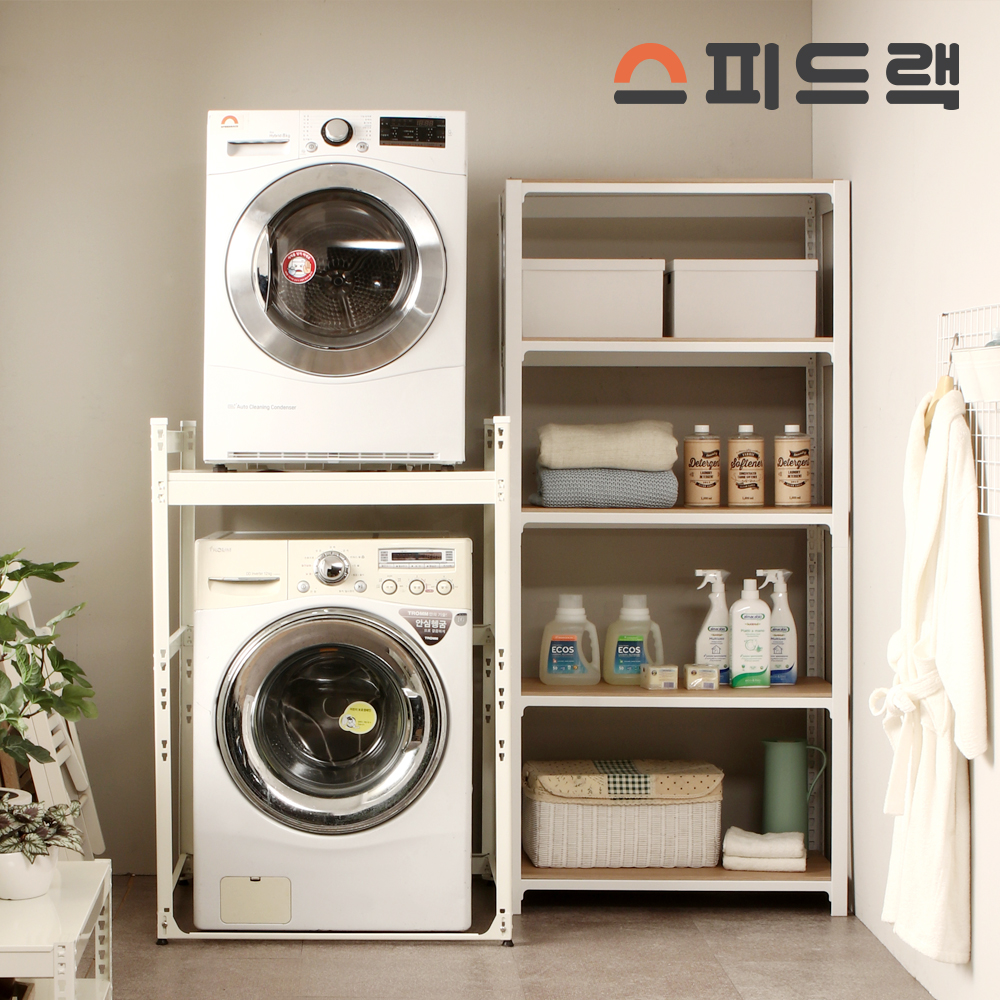 스피드랙 신형 건조기 세탁기 2단 선반 설치 앵글 - 상세 이미지 2