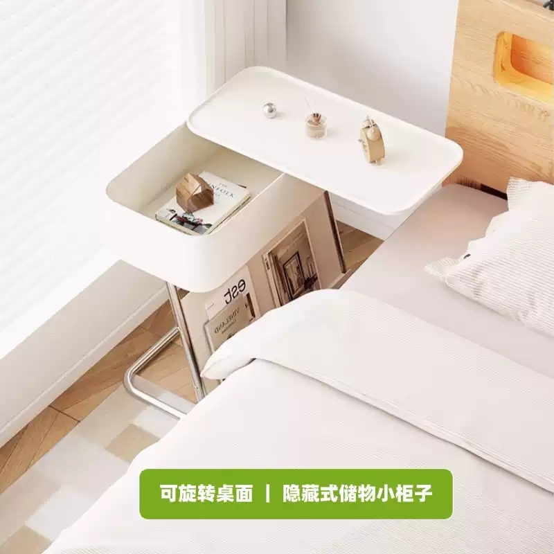 콘센트협탁 사이드 좁은 미니 침대옆선반 침실 수납장 테이블 틈새협탁 틈새 침대 - 상세 이미지 3