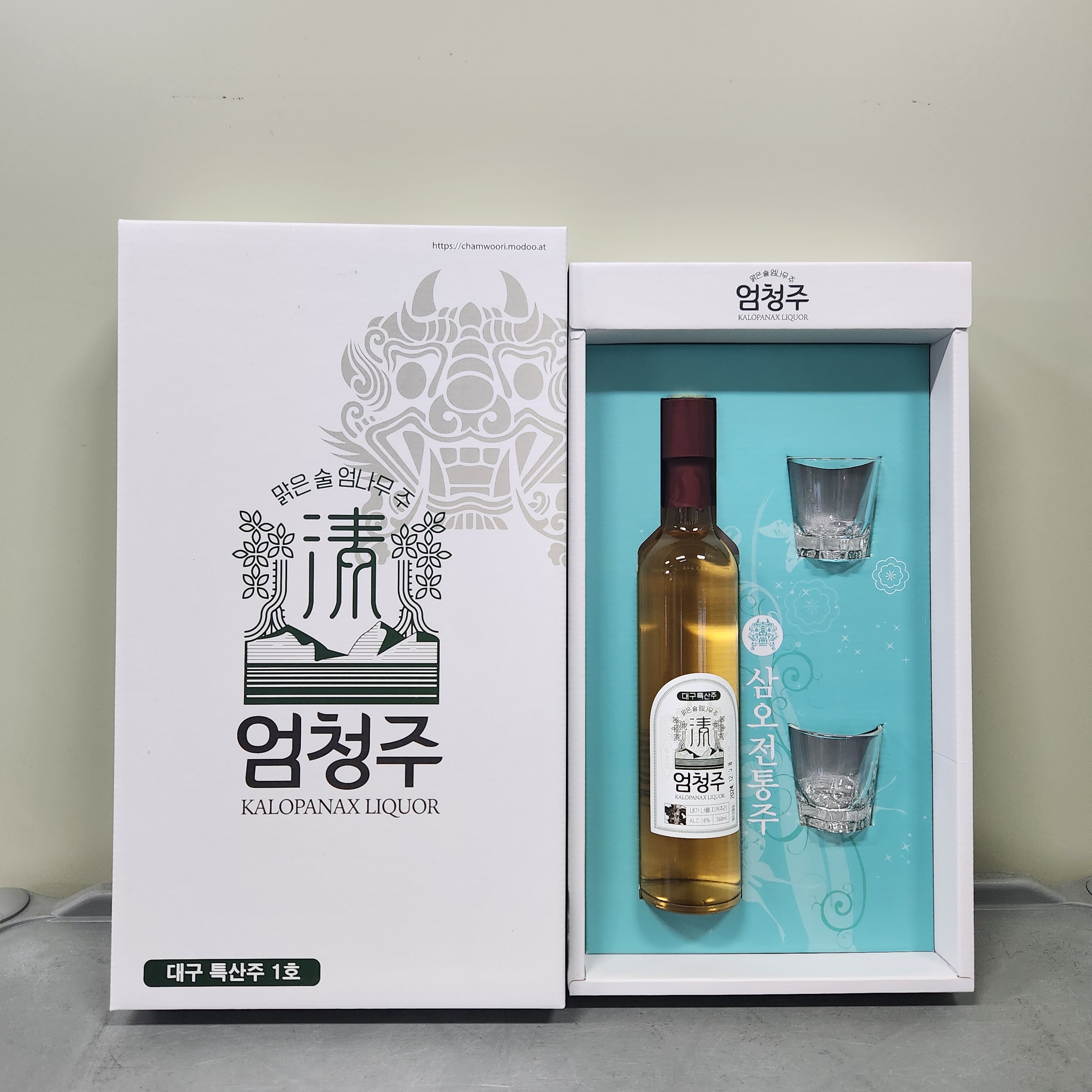 대구전통주 대구특산주 1호 2호 선물세트 동방주 375ml +엄청주 375ml - 상세 이미지 2