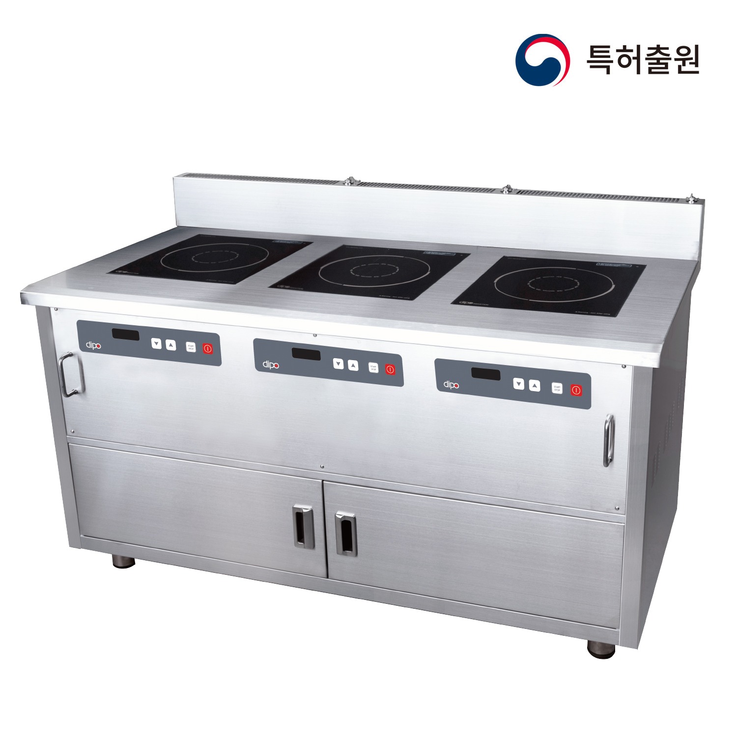 업소용인덕션 디포 3구 간택기 전기렌지 고화력 높은렌지 주방 영업용 식당 7KWX3구 - 상세 이미지 3