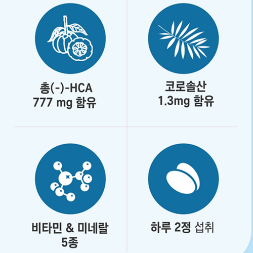 스마일렌 혈당컷 다이어트 56정 3박스 12주 혈당 체지방 CUT 코로솔산 가르시니아 이미지 7