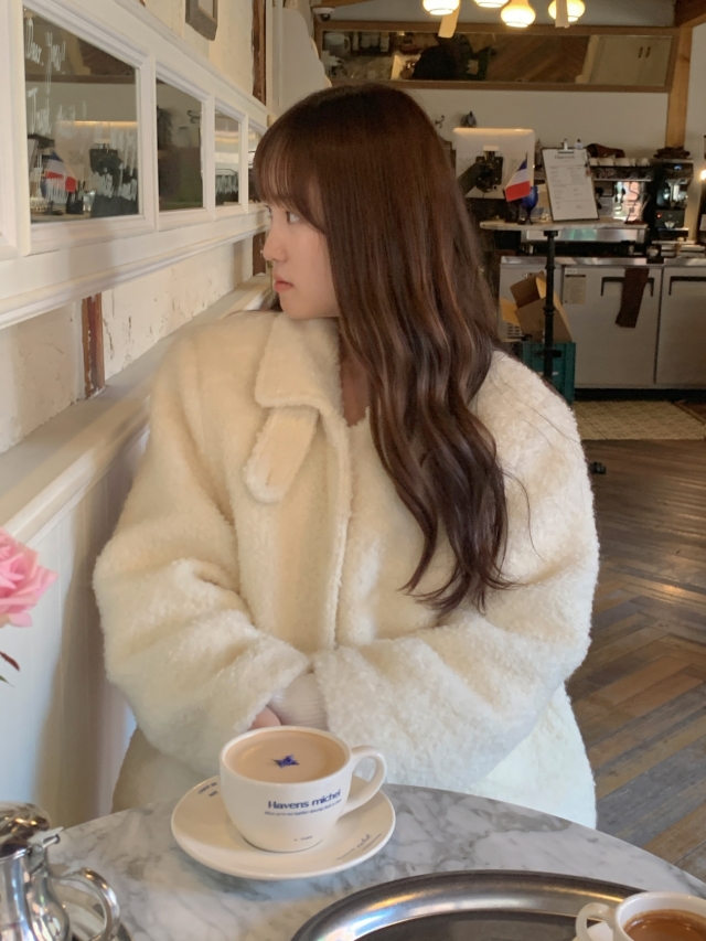 💕URBANE MADE 양모55 💕오레오 오버핏 울 부클 하프 코트 (2c) 상세 이미지 178