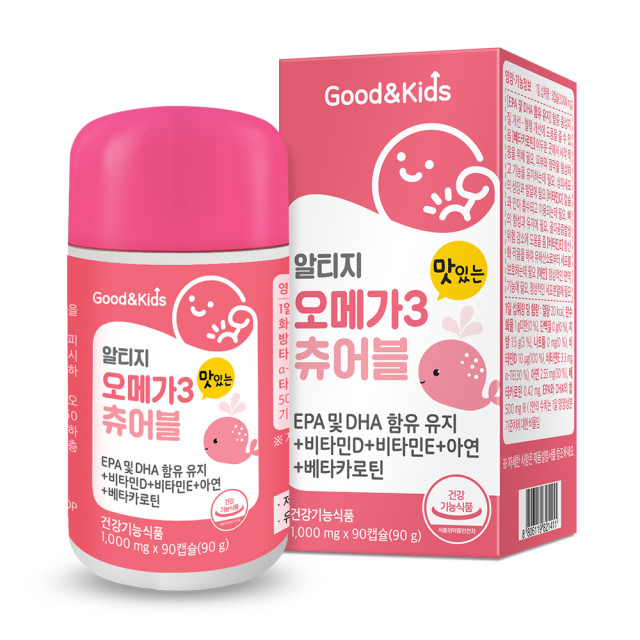씹어먹는 rTG 오메가 맛있는 어린이 비타민D - 메인 이미지