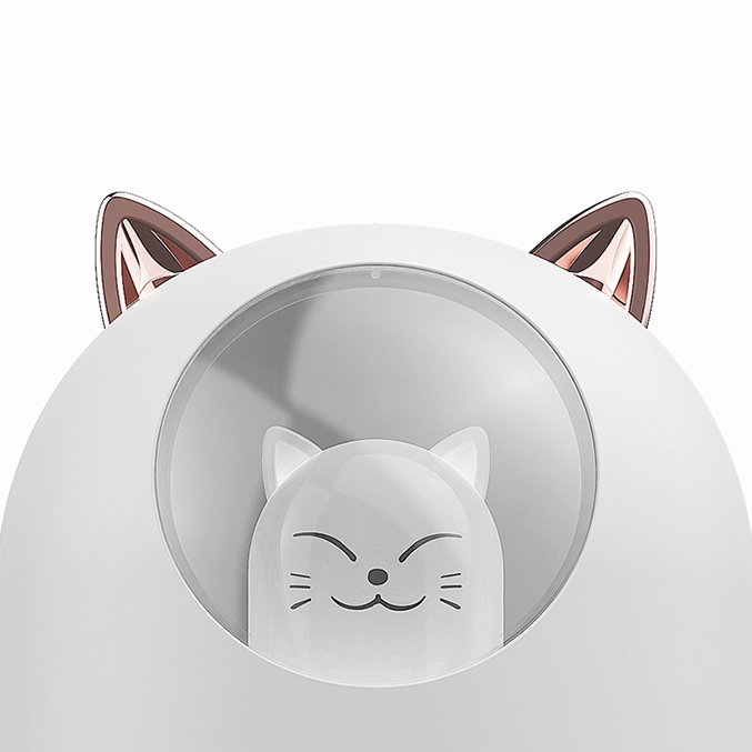 고양이 USB 휴대용 탁상용미니가습기 귀여운 캐릭터 소형 무드등가습기 사무실 책상 저소음 이미지 6