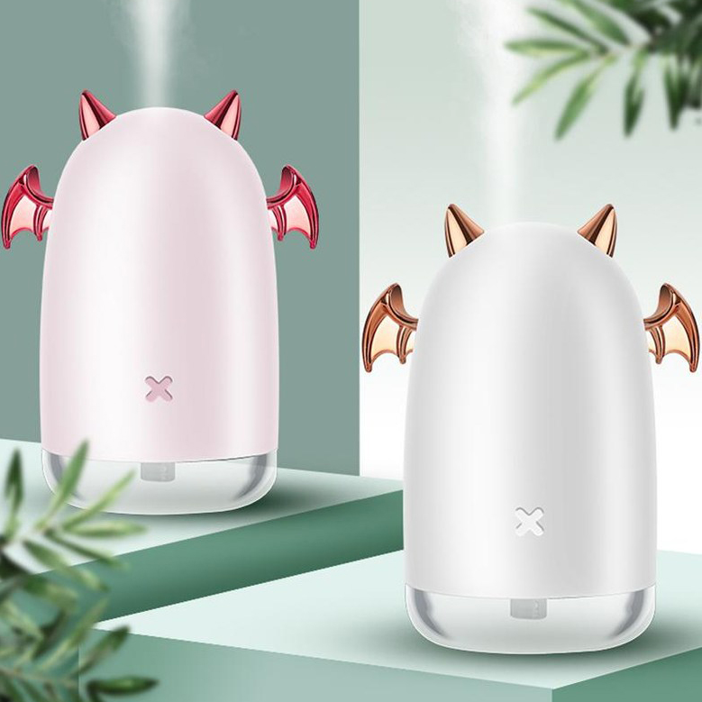 귀여운 악마 USB 휴대용 탁상용미니가습기 사무실 책상 소형 캐릭터 무드등가습기 저소음