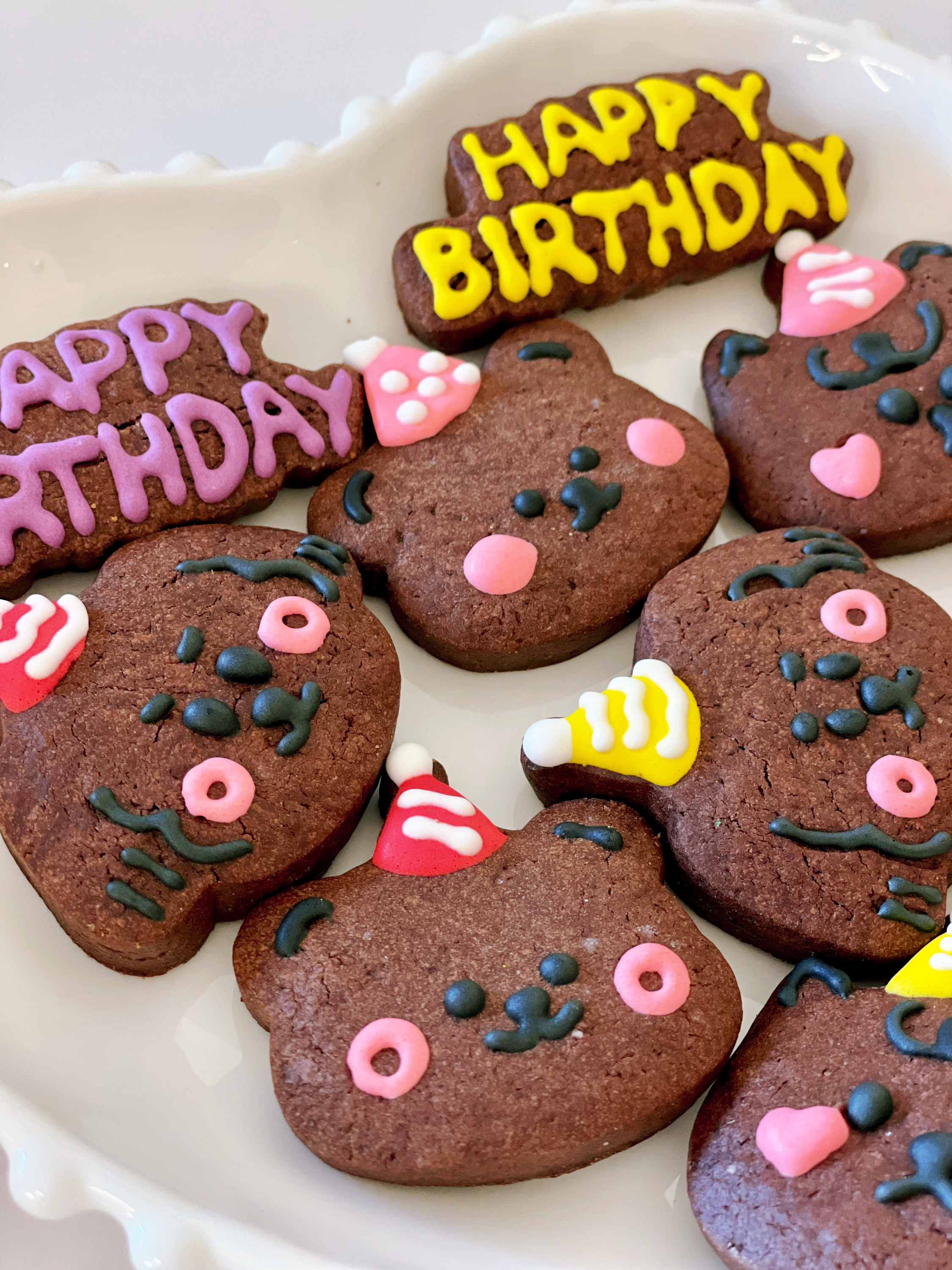 수제 곰돌이쿠키 생일답례 어린이집파티간식 맞춤제작선물 - 메인 이미지