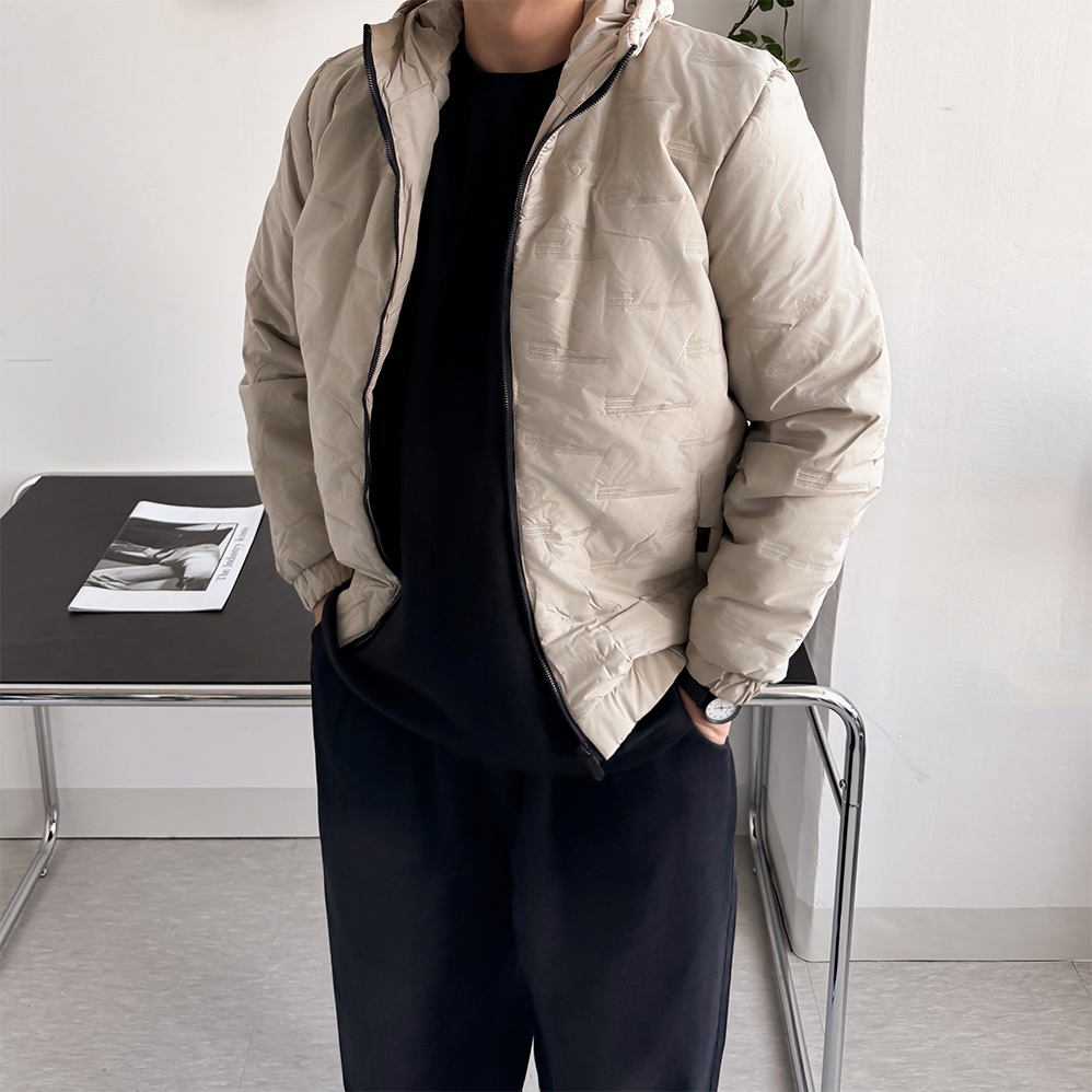 깔깔이 웰론패딩 남자크롭패딩 - 상세 이미지 4