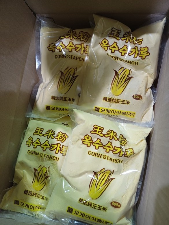 특A급 순 옥수수가루 500g 고운 분말 스콘 베이킹 제빵 식빵 옥분 전분 대용량 파우더 - 메인 이미지