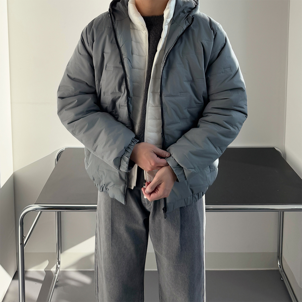 깔깔이 웰론패딩 남자크롭패딩 - 상세 이미지 5