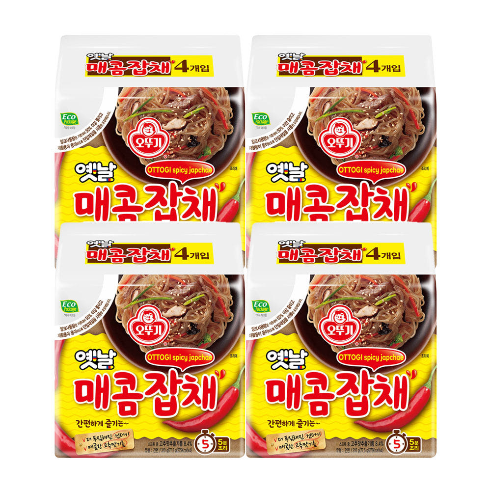 오뚜기 옛날매콤잡채 77.5g, 16개