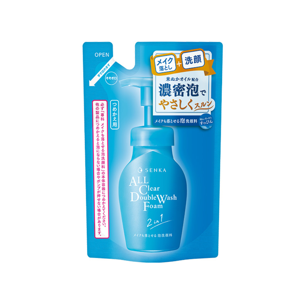 센카 올클리어 더블 워시 폼 리필 130ml 일본 화장품 - 메인 이미지