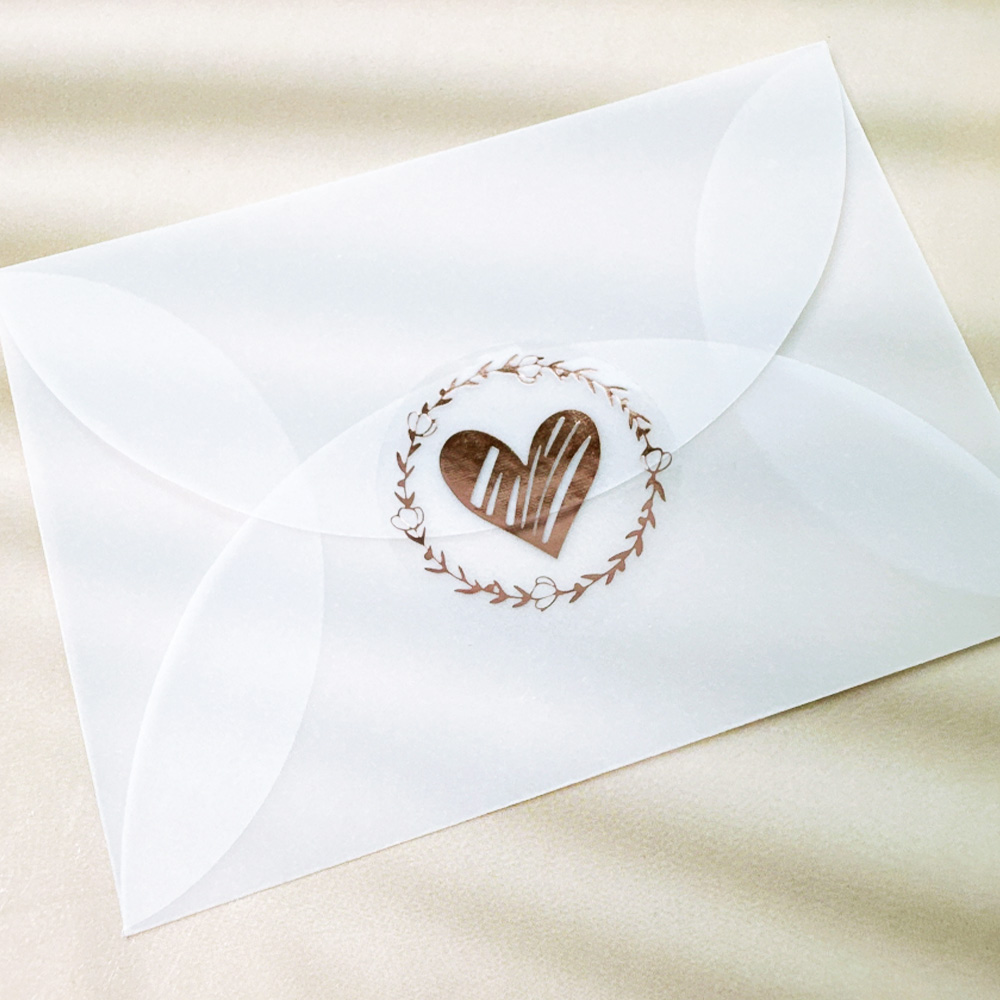 반투명 트레싱지 엽서 트레이싱 셀프 비접착 청첩장 봉투 S 이미지 3