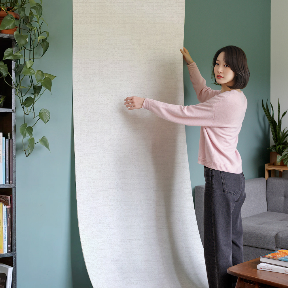 친환경 접착식 단열벽지 보온 방한 곰팡이 결로방지 5T 1m x 20m 1롤 모노라인