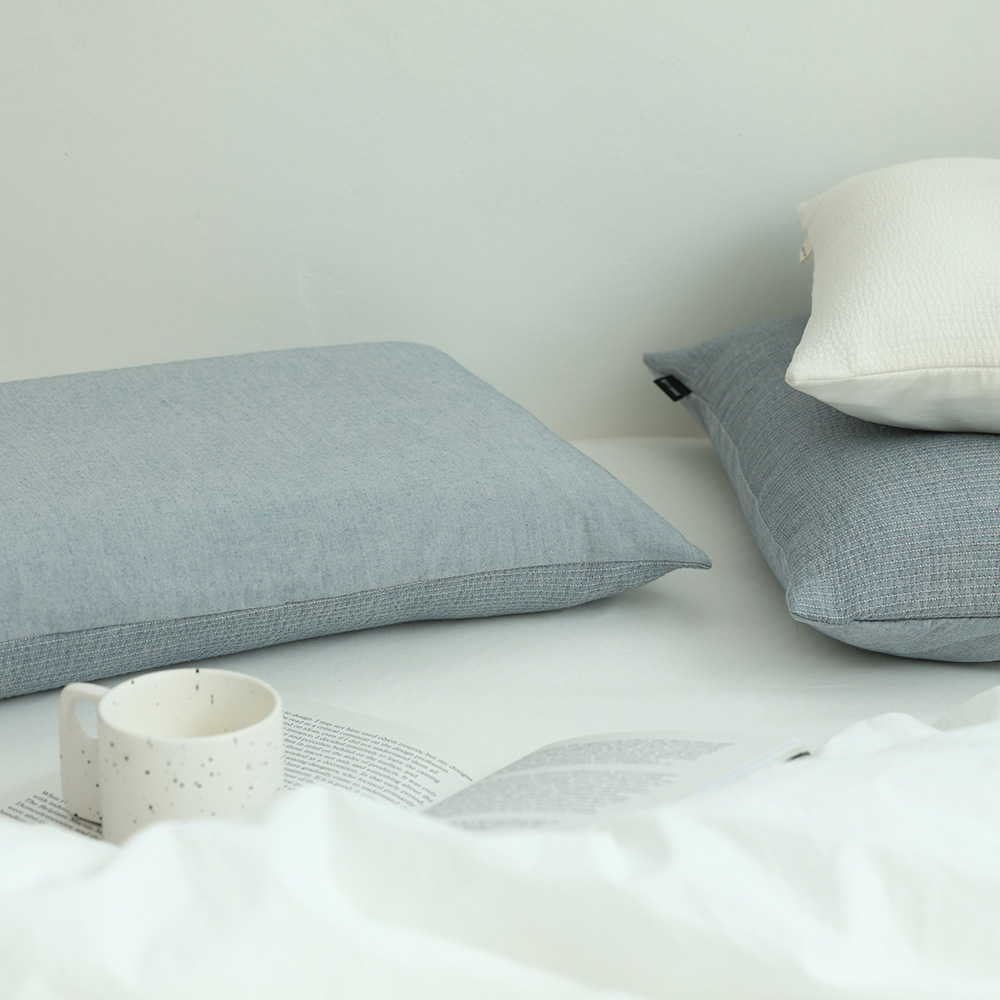 피넛버터젤리 모달 삼중지 누빔 베개커버 M 50x70 국산 부드러운 사계절 지퍼 베갯잇