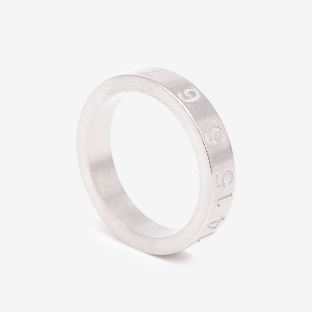 메종 마르지엘라 뉴메리컬링 넘버링 4mm SI8UQ0001SV0129951 마르지엘라 반지 남녀공용 커플링 - 상세 이미지 4