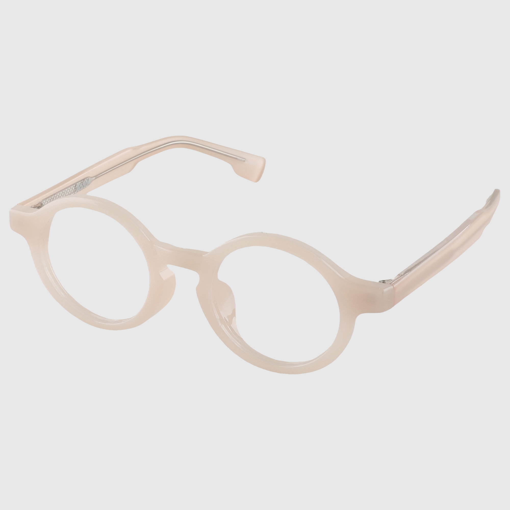 긱시크안경 블루라이트차단 두꺼운 정원형 호피 뿔테 고도근시 돋보기