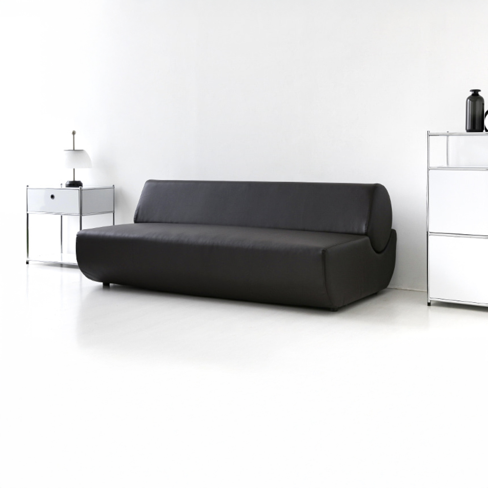 앰보 3인 소파 등받이 분리형 블랙브라운 7440.4581