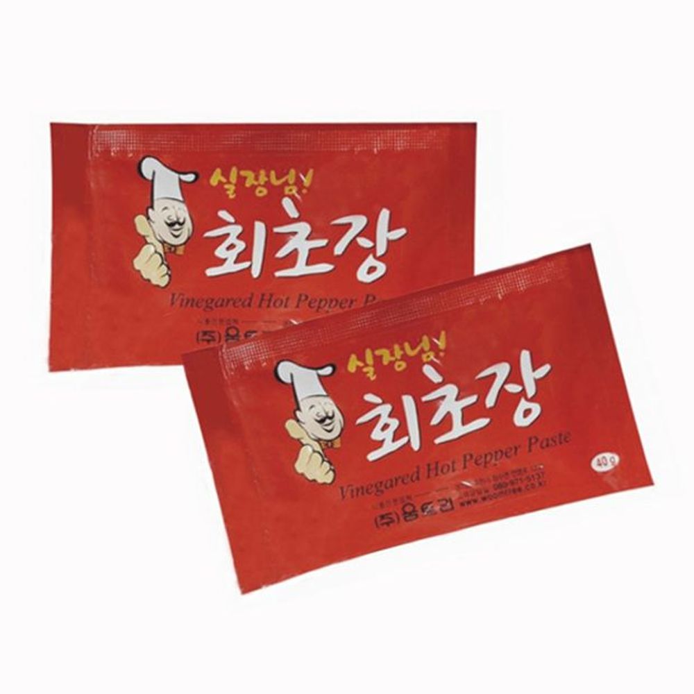 회 해산물 초장 실장님 고추장 1박스 1회용 40G 300개 : 다오키
