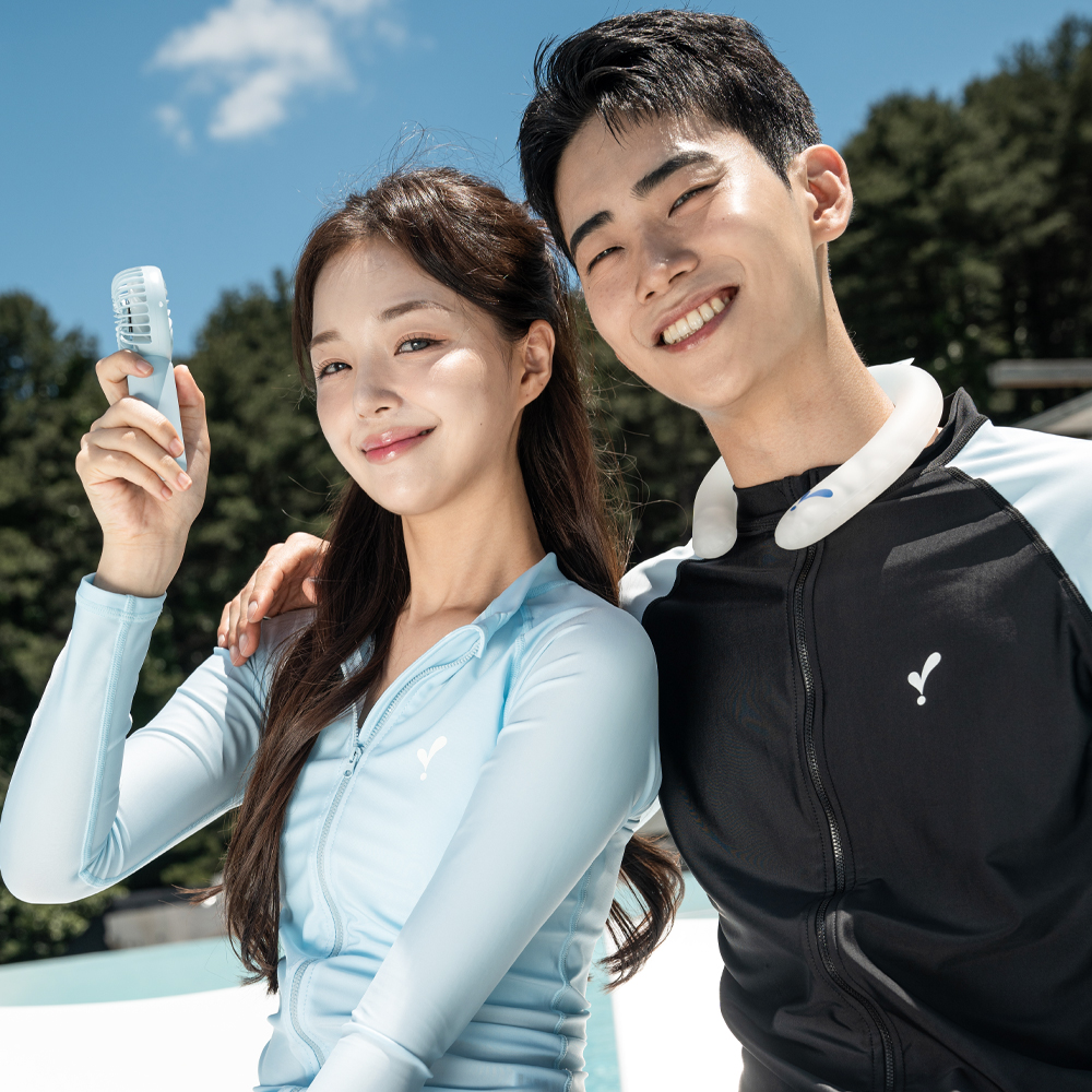 이츠라이프 여자 스탠다드 래쉬가드 집업 - 상세 이미지 2