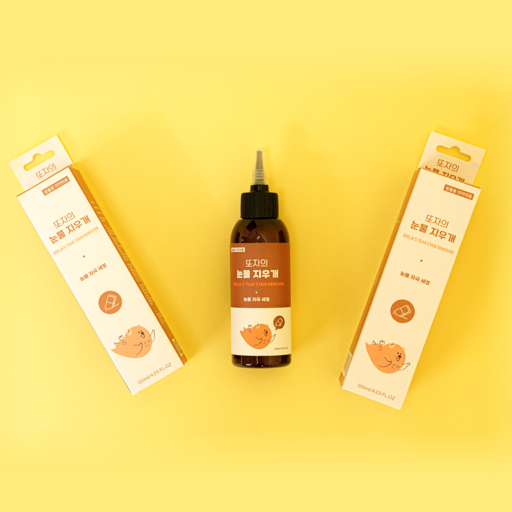 또자 눈물지우개 강아지 댕댕이 눈꼽 눈물자국 말끔히 티어스테인 리무버 120ml, 3개