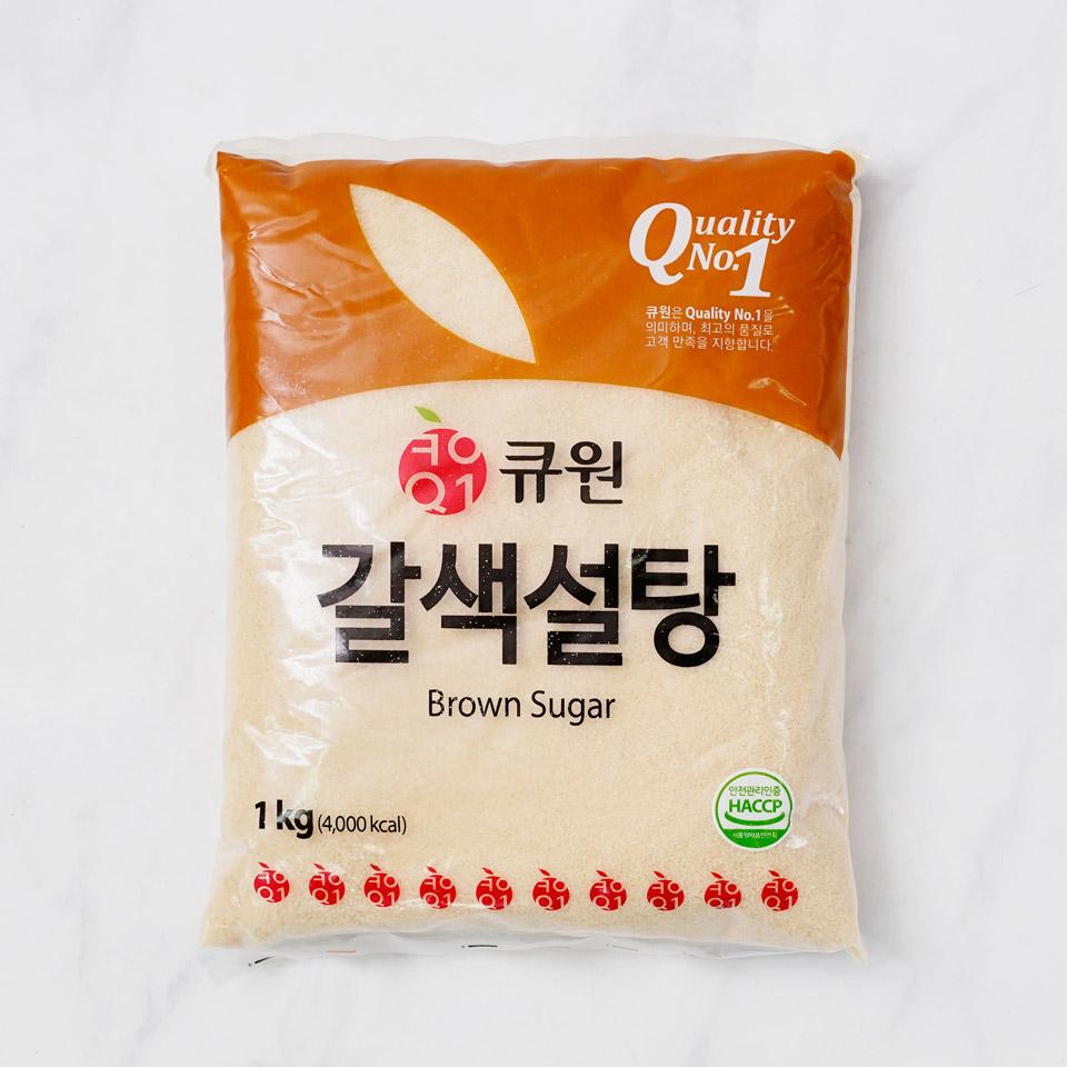 메가마트 삼양사 큐원 갈색설탕 1kg - 상품 이미지