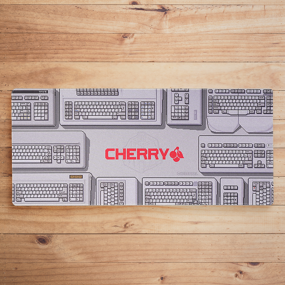 CHERRY 콜라보 빈티지 픽셀아트 데스크매트 KEEBPIXEL - 메인 이미지