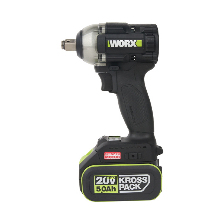 웍스 충전 임팩 렌치 20V 5.0Ah 배터리2개 12.7mm BL WE272.1 임팩트 - 상세 이미지 4