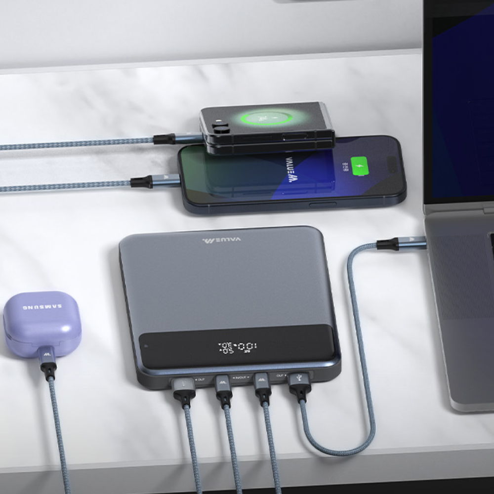 보조배터리 휴대용 대용량 C타입 초고속 갤럭시 아이폰 PPS 캠핑 노트북 60W 130W PD 20000mAh - 상세 이미지 3